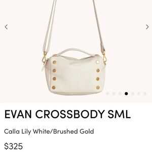 Hammitt Evan Crossbody Bag - Calla Lily White with Brushed Gold